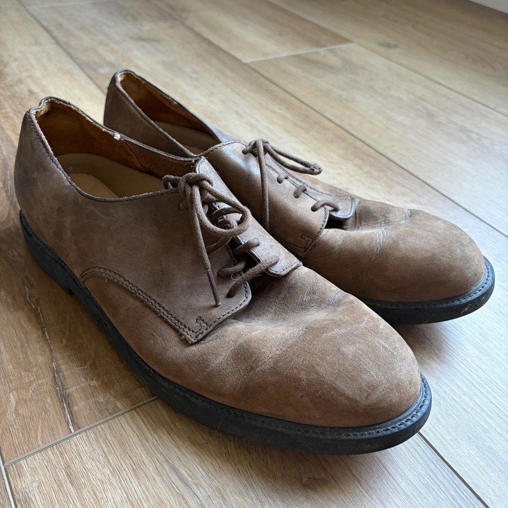 Rockport Men's 11M Brown Leather Oxford Dress Shoes Vibram Sole Lace Up